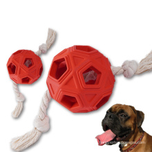 Interactive Pet Chew Toy Ball With Rope